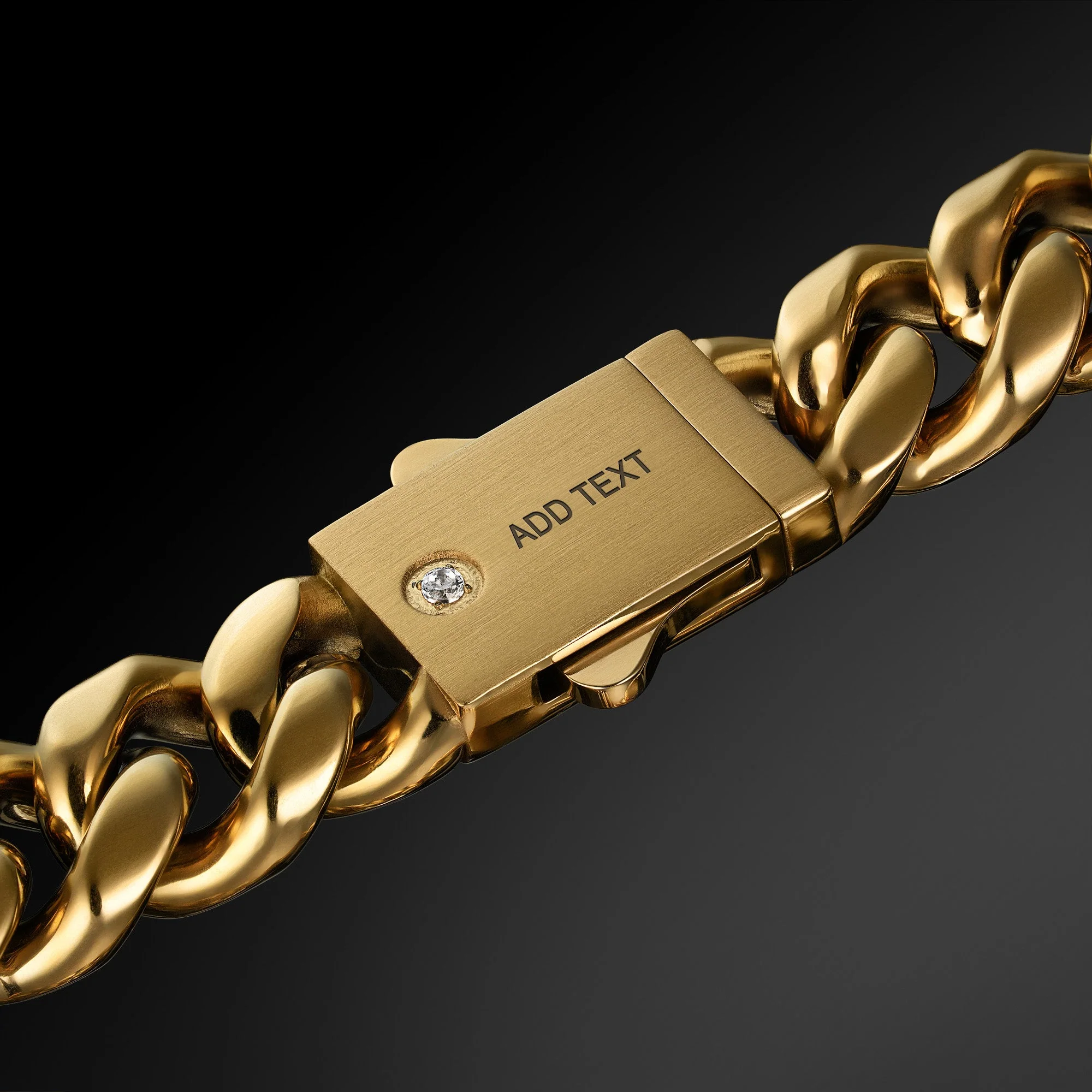 Cuban Link Bracelet 10mm - Gold RG3002 - Image 5