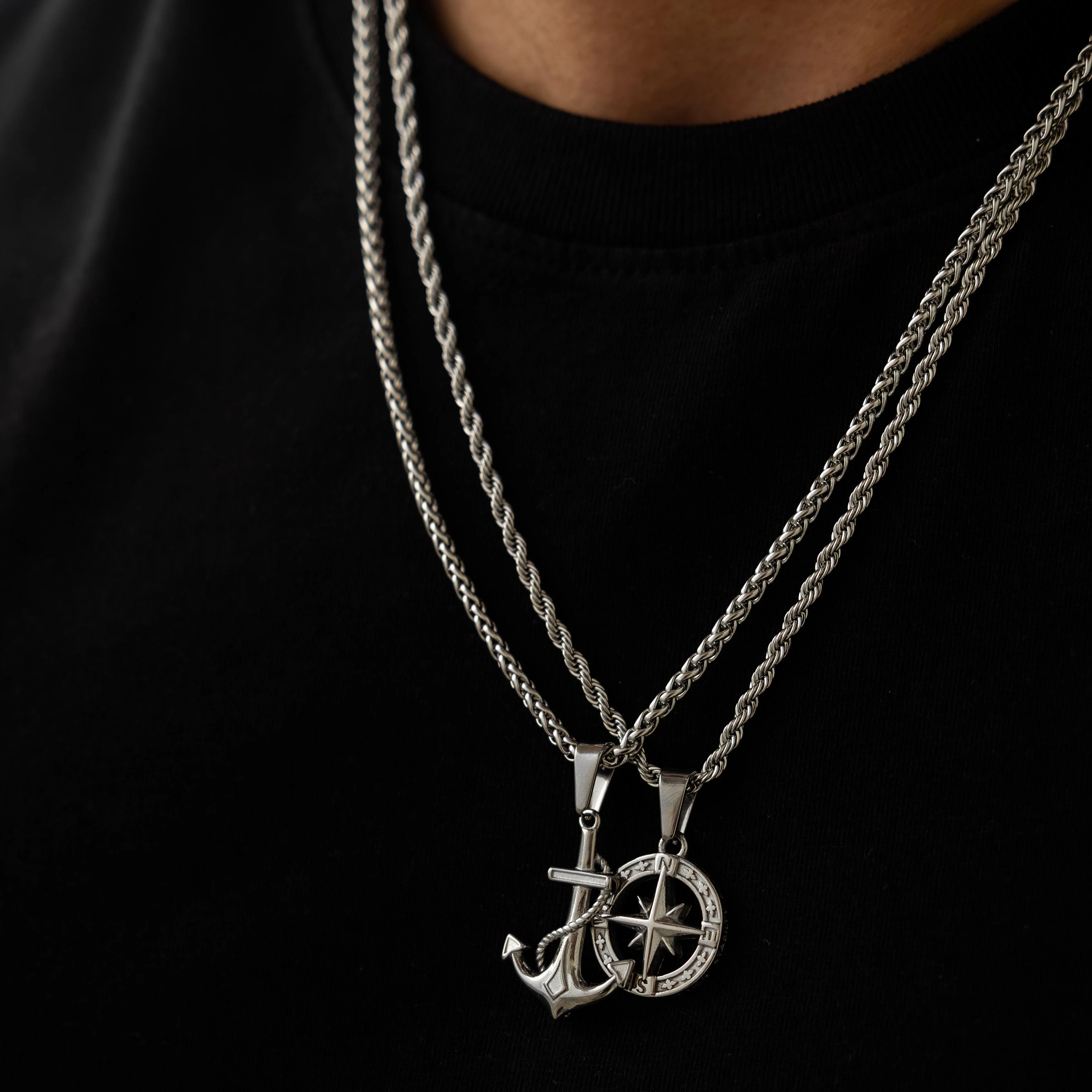 The Anchor Pendant Set - Silver RG1010S - Image 6